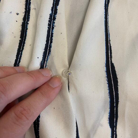 Mango NWOT Striped Wrap Blouse Womens Size 6 White Business‎ Preppy - Picture 10 of 10